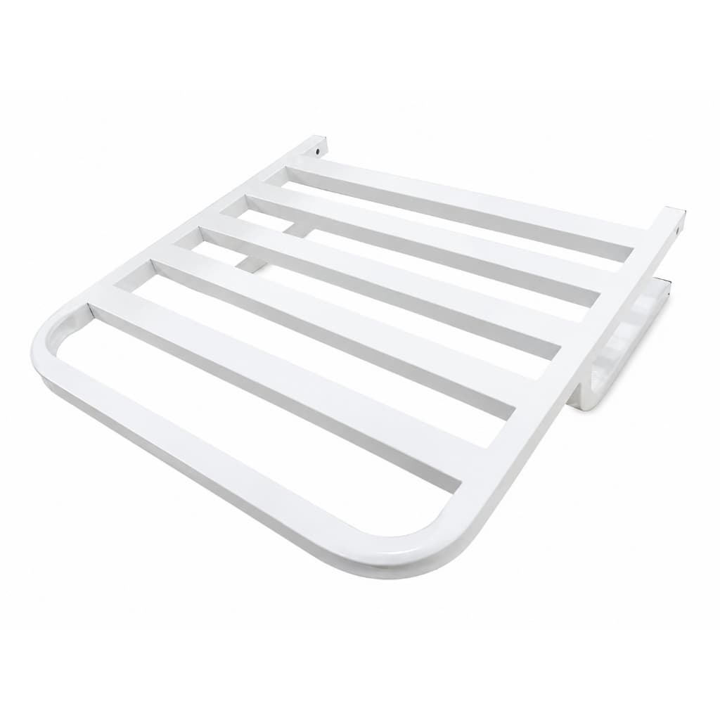 Banco Articulado para Banheiro 45x45cm Cores Branco e Preto