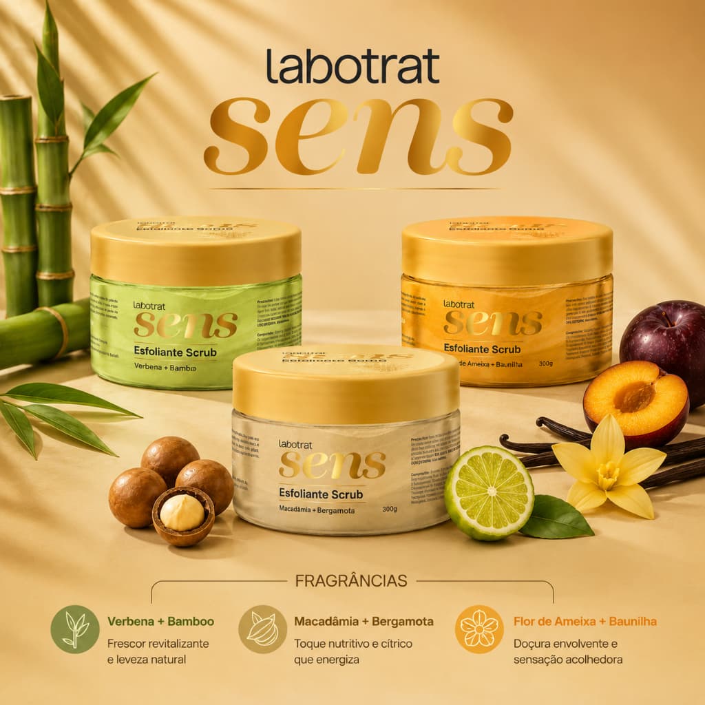 Esfoliante Scrub (Tecnologia gringa) Linha Sens Labotrat 300g