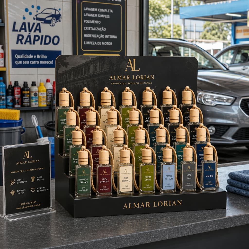 Kit revenda 30uni perfume para carros Almar Lorian 10 ml concentrado