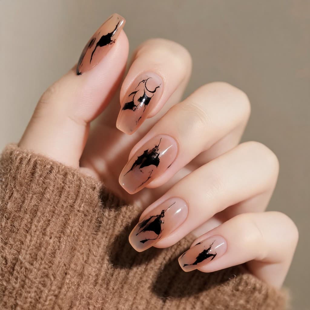 Kit 24/48/72 Unhas Postiças Decoradas com Cola | Unhas Falsas Nail Art Feminina Fácil Aplicação