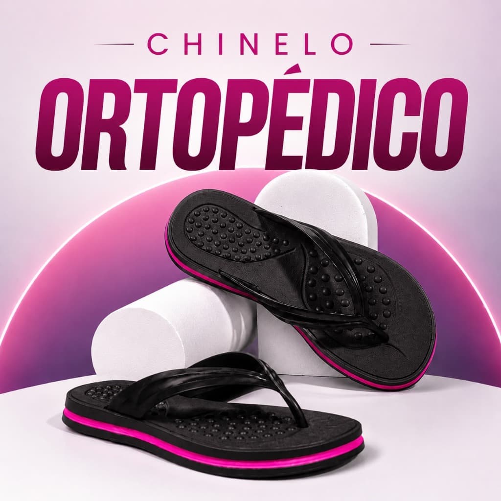 Chinelo Feminino Ortopédico SL Confortável Anatômico Macio Antiderrapante Estilo e Bem Estar no Dia a Dia