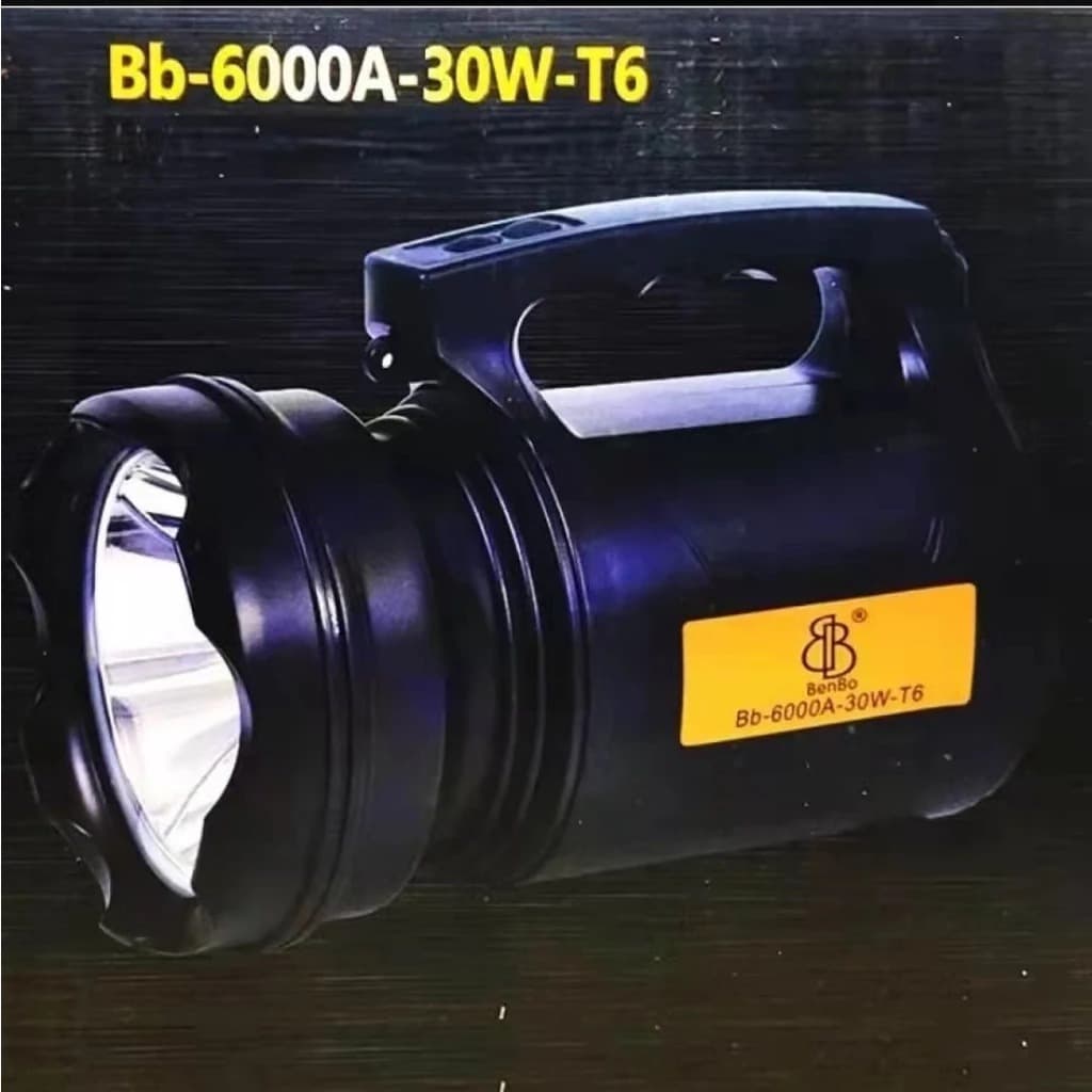 Lanterna Holofote Super Potente Led 30w Td/Bb 6000a T6