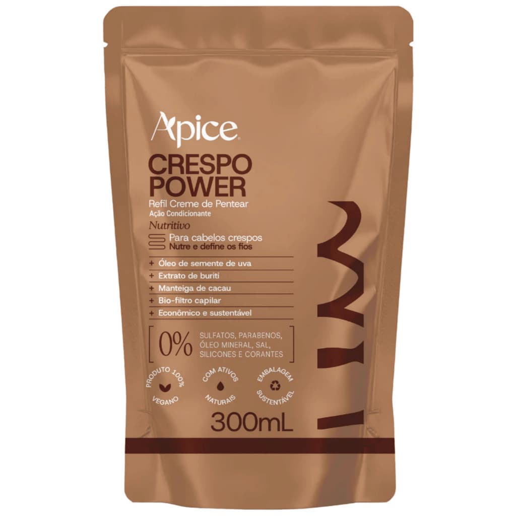 Apse Refil Crespo Power Creme De Pentear 300 ml