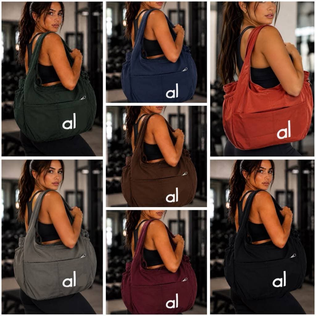 Bolsa De Academia Feminina Esportiva Sacola Tiracolo Alça Ombro Mala De Treino Viagem Estilo Gringo Impermeável Nylon