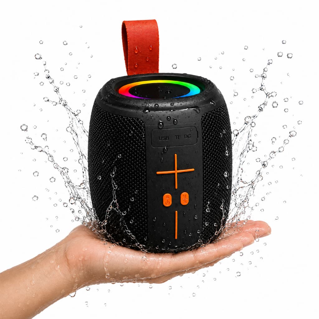 Caixa Caixinha De Som Bluetooth Pendrive Fm Sd Portátil 50w Preto Ipx4