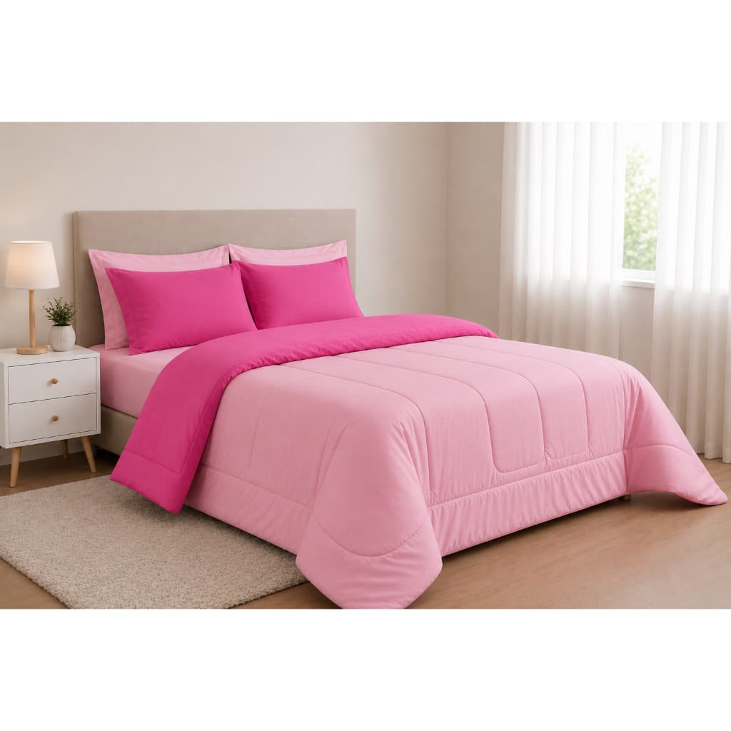 Kit Edredom Queen Encanto 3 Peças 2,40x2,20 Macio Matelado Elegante Várias Cores | Maju Enxovais
