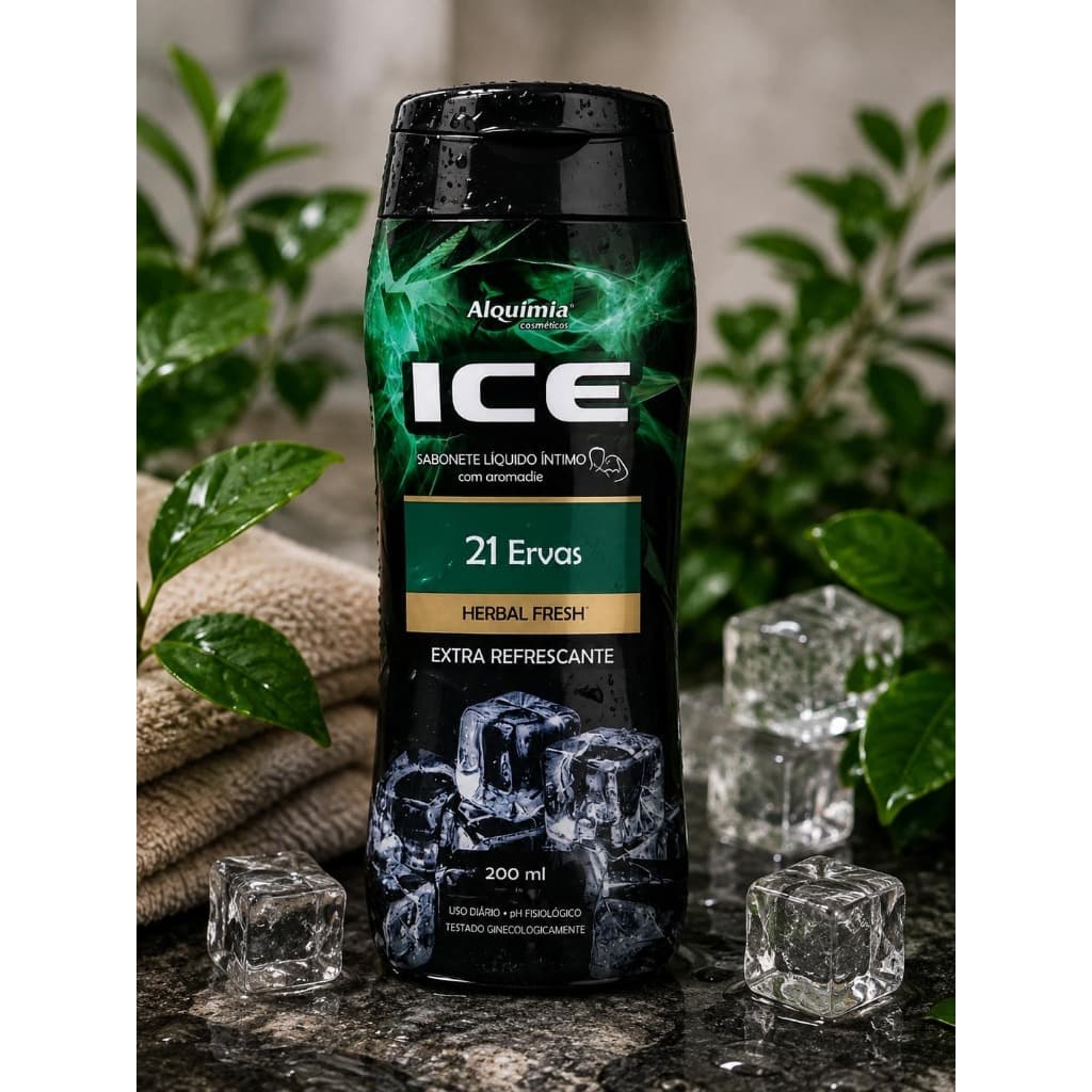 Sabonete Líquido Íntimo ICE 21 Ervas Herbal Fresh – 200ml