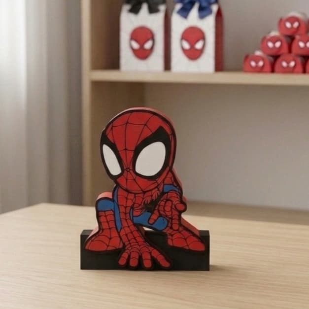 Homem Aranha Baby 3D Decoração de Festa Infantil | Mesa Temática Spider Man