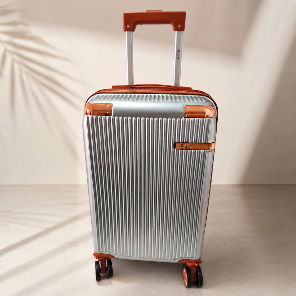 Mala de Bordo 10kg Cinza ABS com Rodas 360° e Cadeado TSA