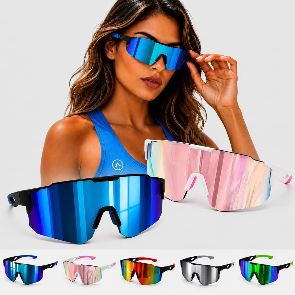 Kit 2 Óculos Esportivo Ciclismo UV400 Varias Cores Beach Tennis Corrida