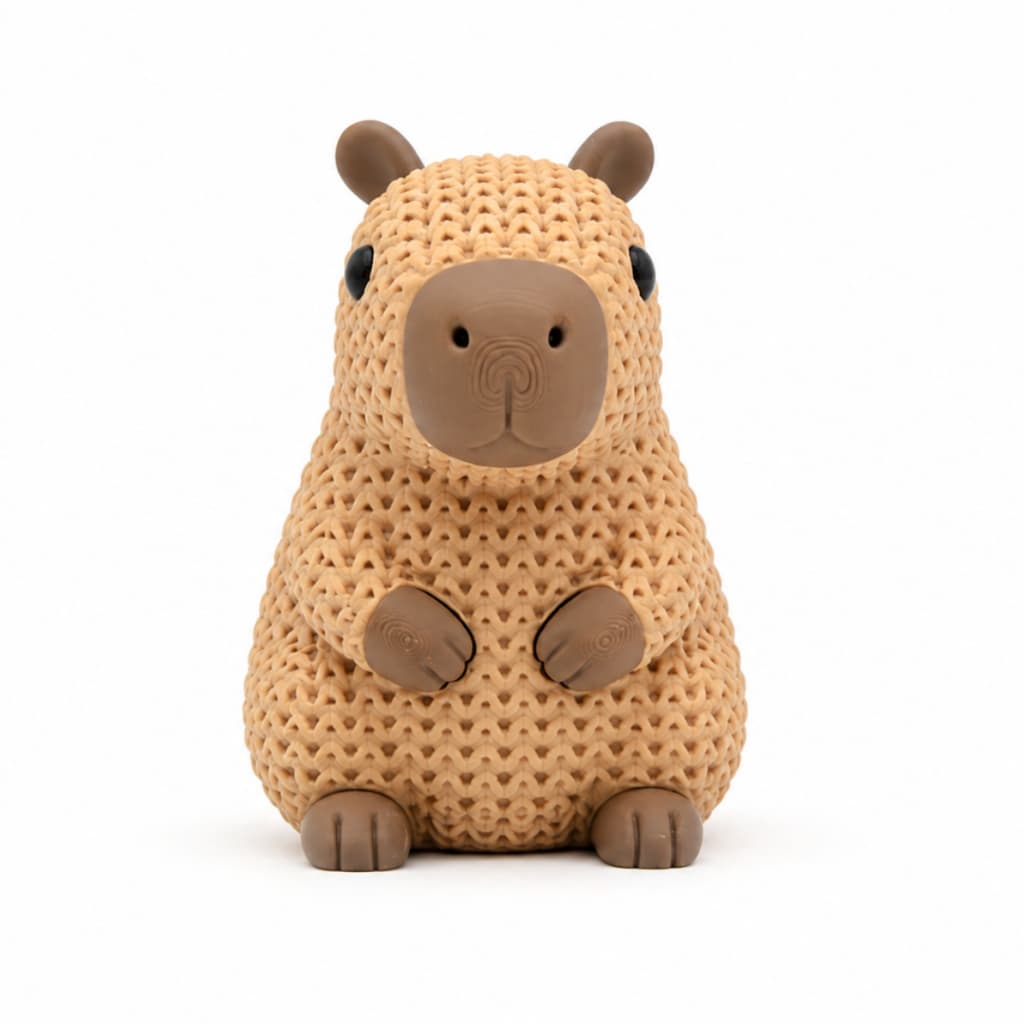 Capivara Decorativa 12cm Tricot Decoração Quarto Infantil