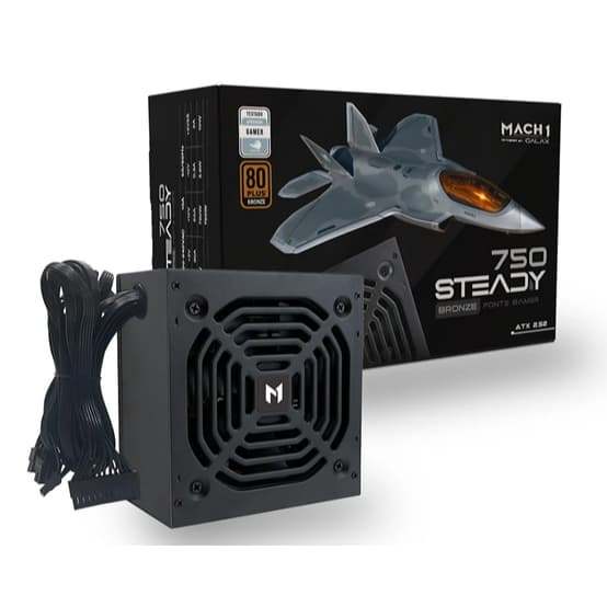 Fonte MACH1 Steady, 750W, 80 Plus Bronze, PFC Ativo