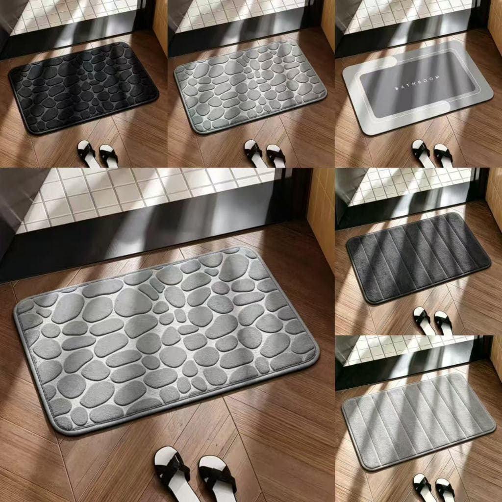 Vários estilos Super Absorbent Non-Slip Mat for Bathroom and Entrance–Quick Drying and Daily Comfort