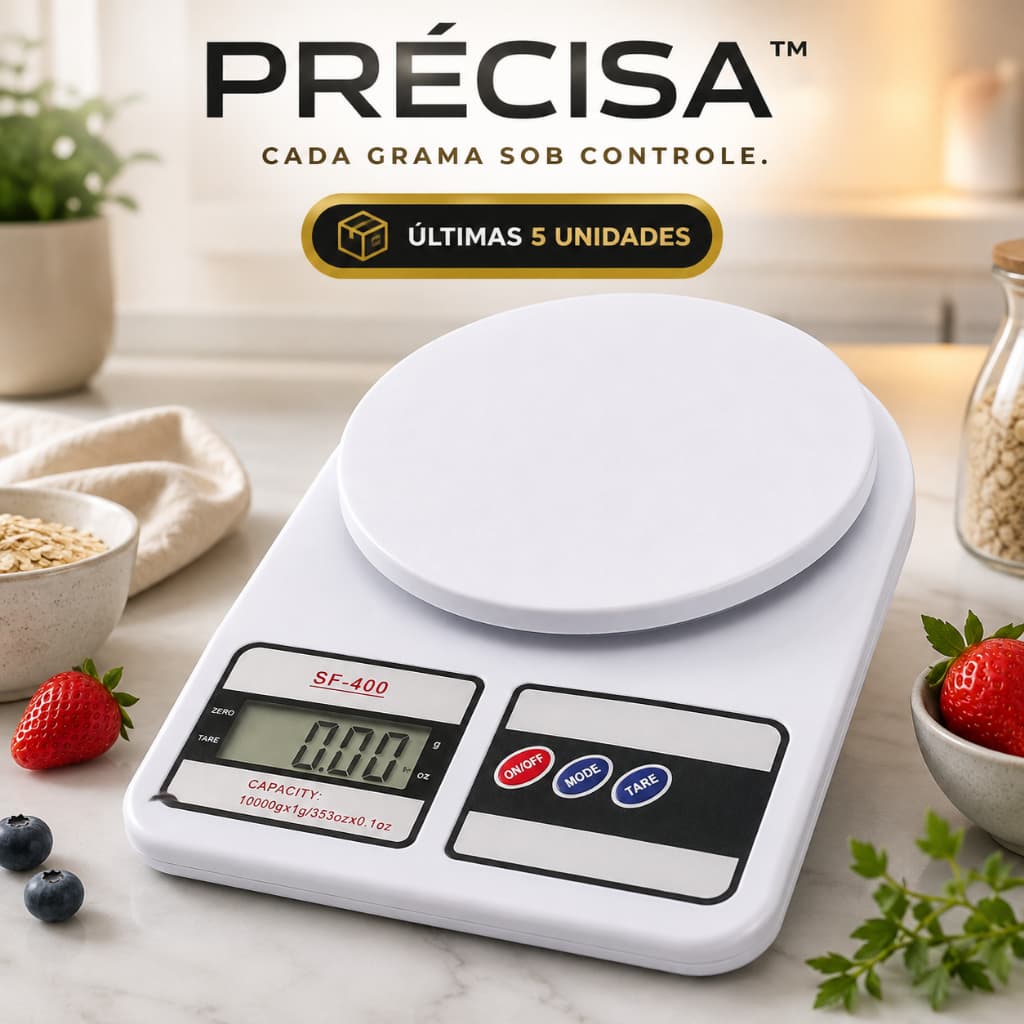 Balança Digital De Precisão Cozinha Até 10kg Nutrição E Dieta Balança Portatil Utensílio De Cozinha Confeitaria