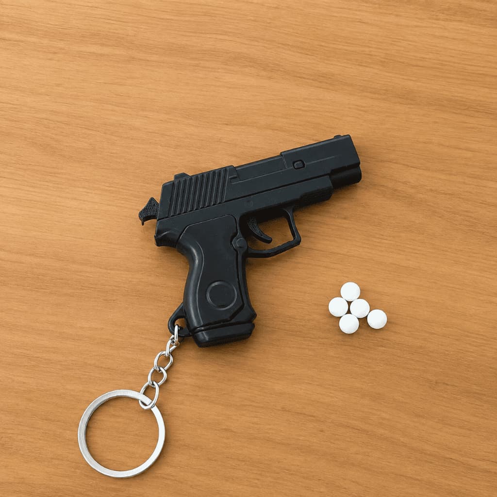 Chaveiro Mini Pistola Colecionável Decorativo