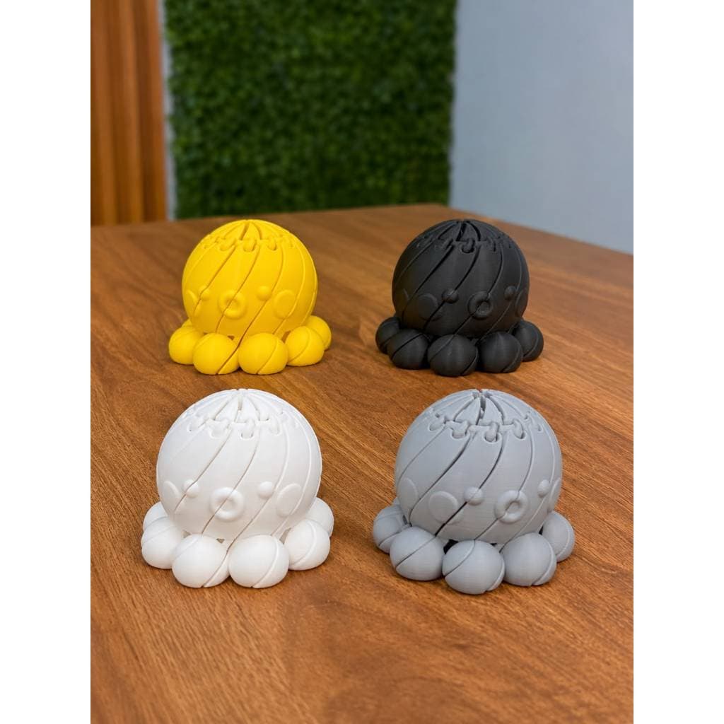 Brinquedo Sensorial Polvo Varias Cores 3D.