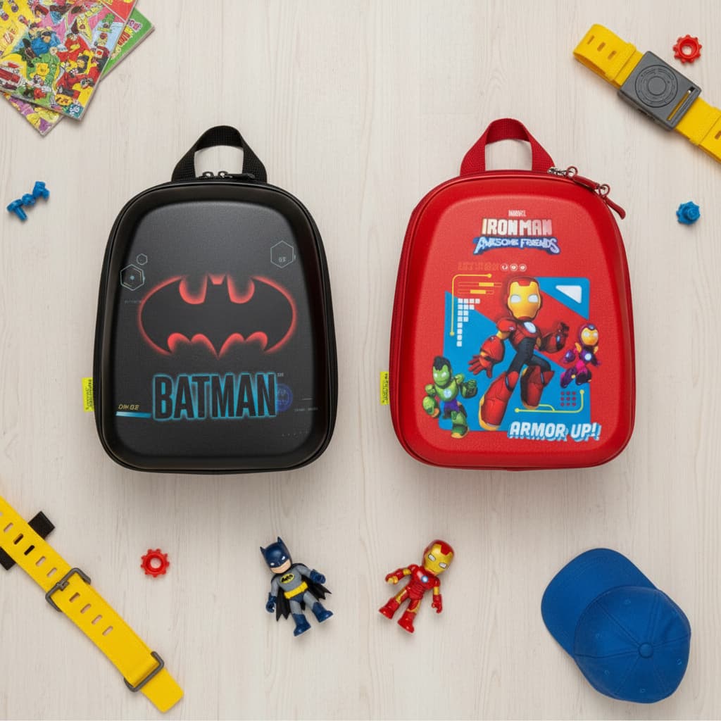 Mochila Infantil Masculina Escolinha Creche Passeio Menino Zíper Alça Costas Bolsa Resistente