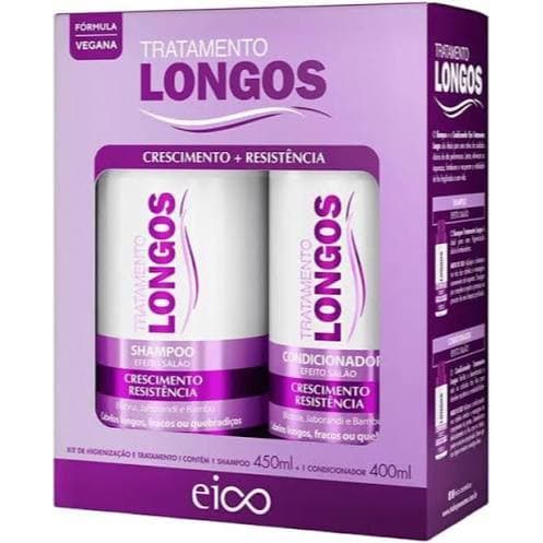Eico Tratamento Shampoo 450ml + Condicionador 400ml Auxilia Crescimento Capilar