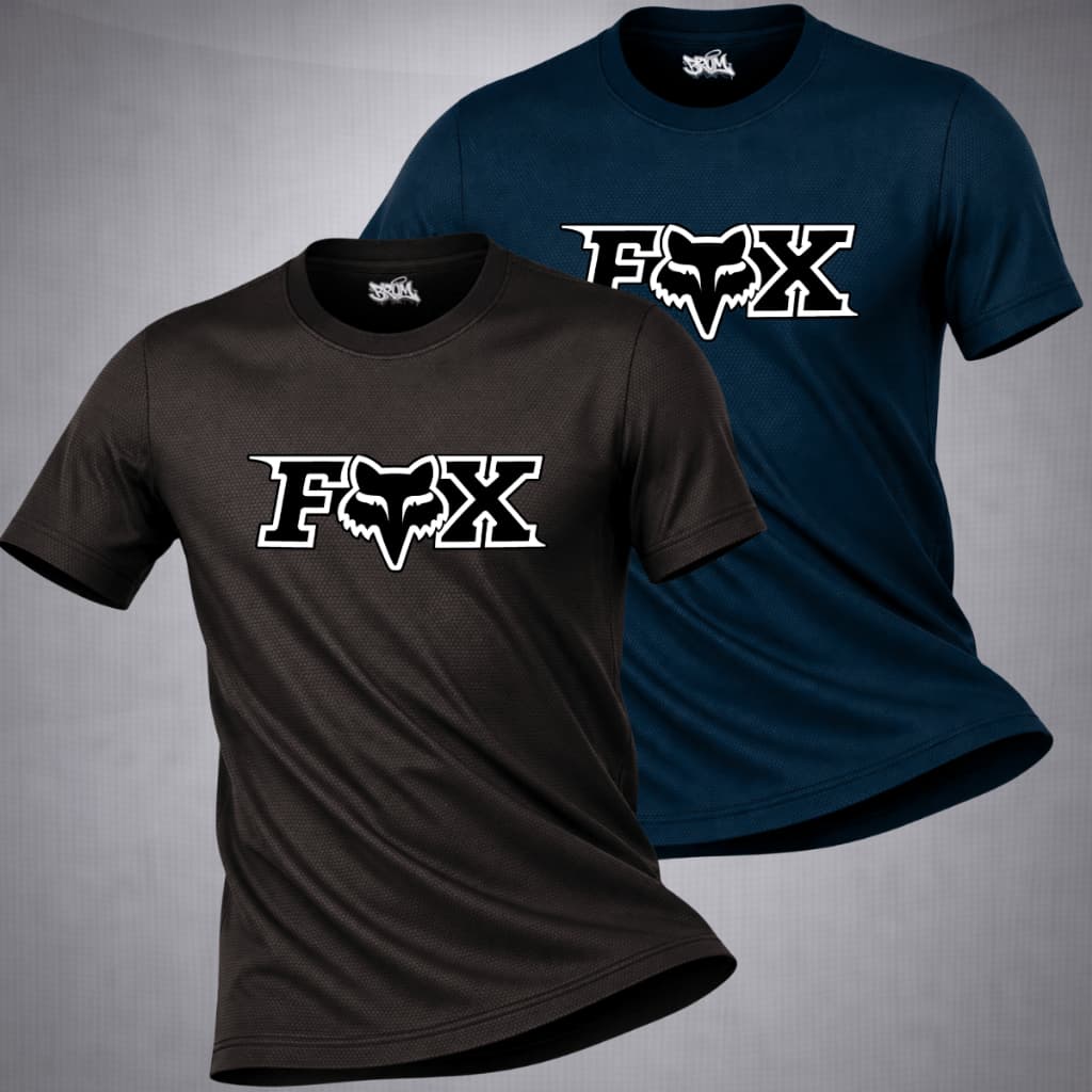 Kit 2 Camisetas Masculina Dry Fit Camisa DriFit Corrida Moto Cross Academia Ciclismo