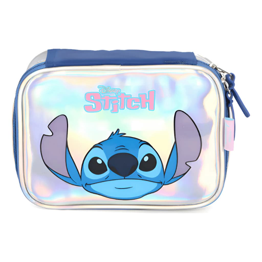 Estojo Stitch Box Holográfico Elástico Para 36 Lápis - Luxcel