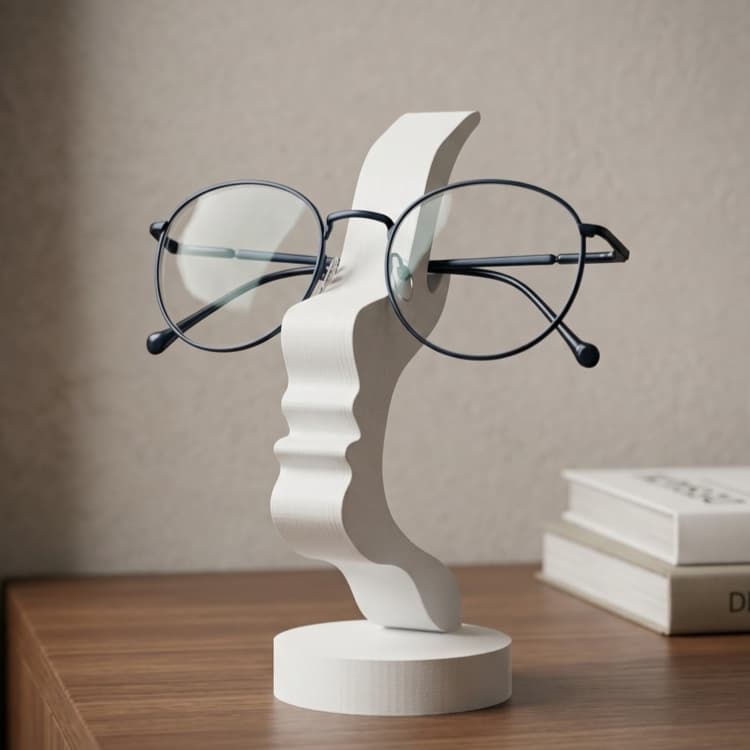 Suporte para Óculos Decorativo Rosto Artístico Porta Óculos Organizador 3D