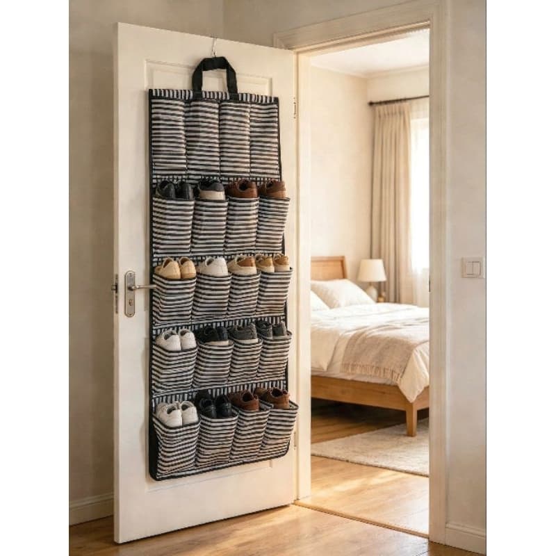 Sapateira de   porta ou parede  nylon 10  pares resistente e bonita