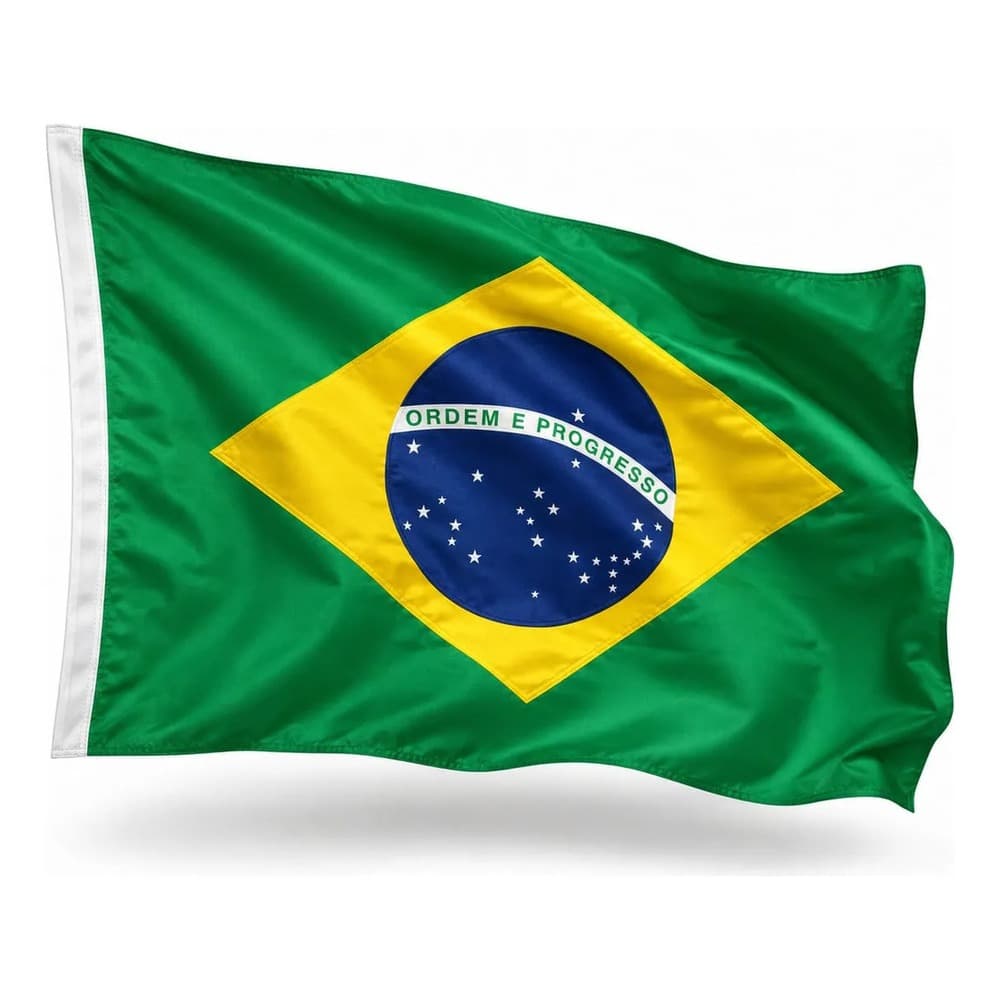 Bandeira do Brasil 150x90cm - Leve e Fácil de Instalar