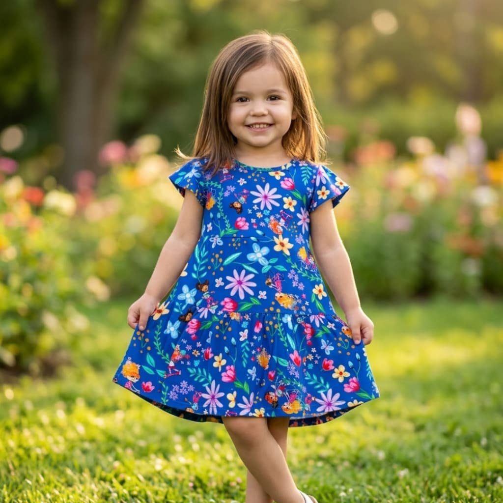 Vestido Infantil Menina Verão Feminino look casual Infantil feminina criança Floral tamanho 3 roupa menina blogueirinha