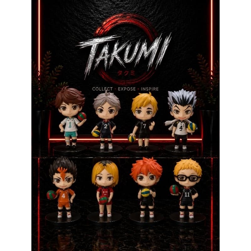 Figura Haikyuu 8cm – Action Figure Anime Colecionável | Hinata, Kageyama e Mais