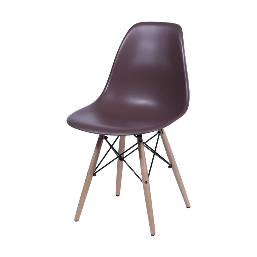 Cadeira Jantar Leda Eames Charles Saarinen Luisa Design Wood  Pernas de Madeira