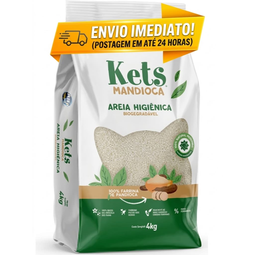 GRANULADO DE EXTRATO DE MANDIOCA KETS 4KG - ALFA PET