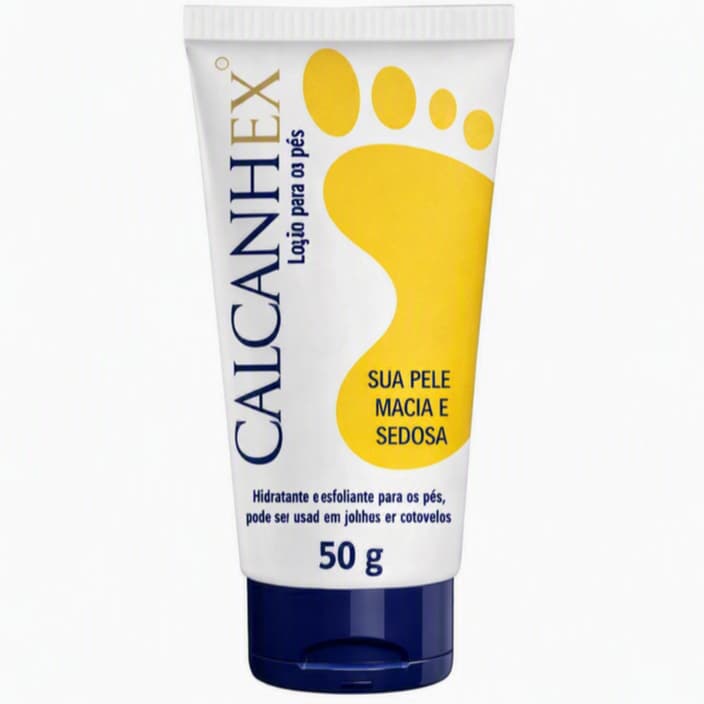 Loção Hidratante e Esfoliante para os Pés Calcanhex 50g Validade 11/2026