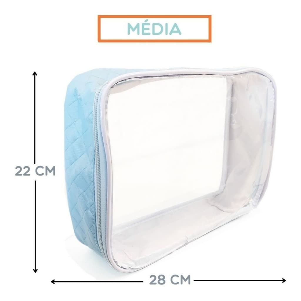 Organizador Para Mala Bebe Tamanho M - Azul Bebe