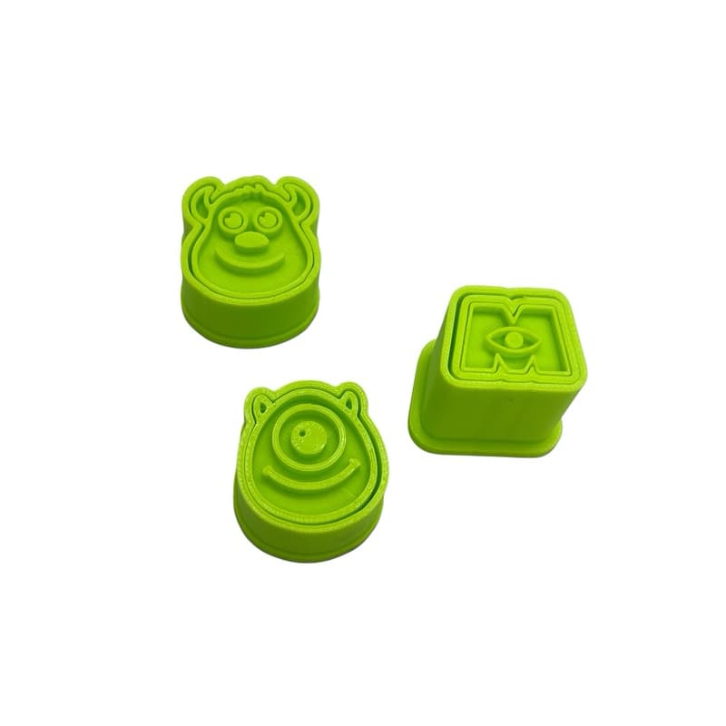 Kit de Ejetor de Brigadeiro 3D Monstros SA | Modelador de Doces para Festa Infantil