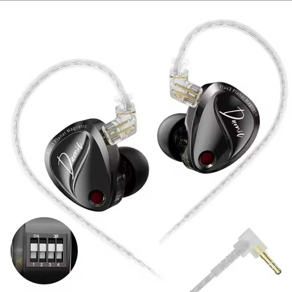 Fone Inear Kz Duonic P2 + Switches  de Eq (gamer, Retorno, Dj, Show)