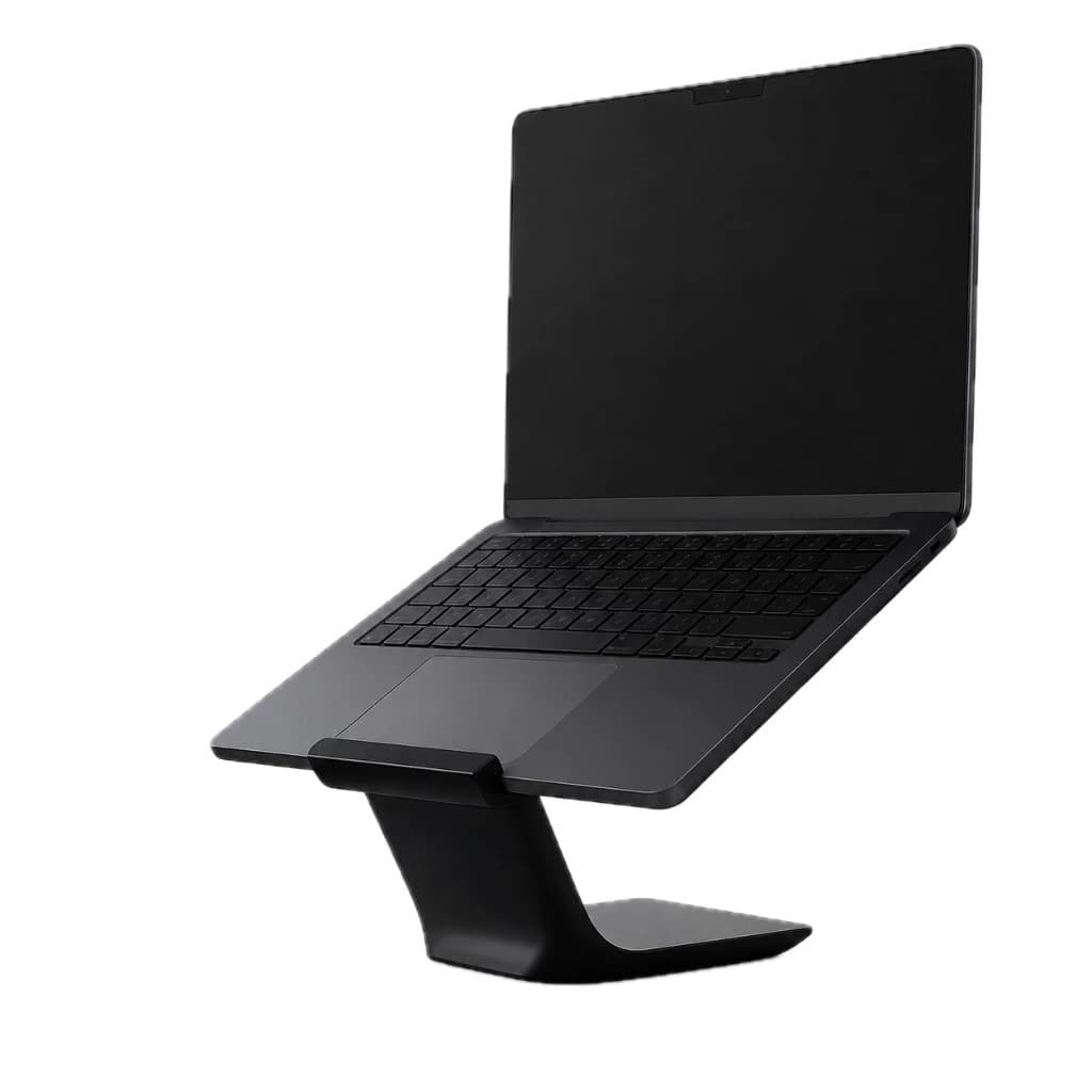 Suporte Base Notebook Macbook Mesa Elevado Compacto Ergonômico Minimalista Home Office Escritório