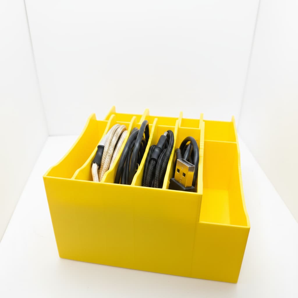 Organizador de cabos USB e carregadores para celulares Organizador de Mesa Premium impressao 3d