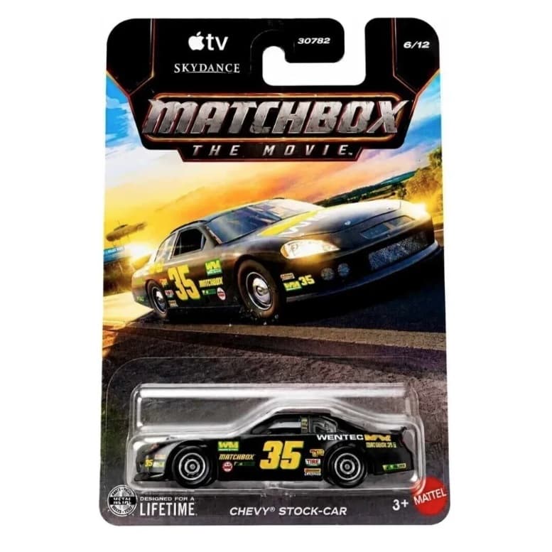 Matchbox The Movie Miniaturas Colecionáveis Chevy Stock-Car 6/12 Ref 30782