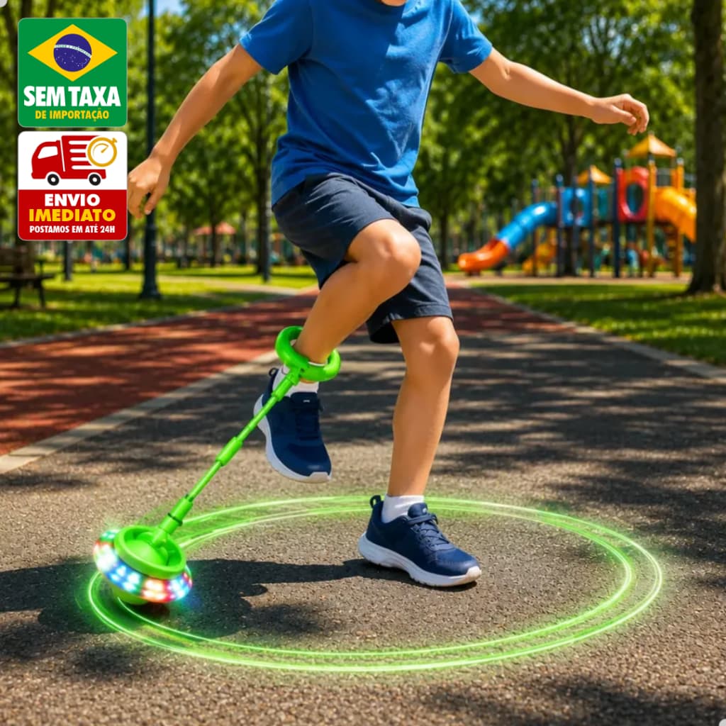 Pula Corda Infantil No Tornozelo Com Argola Bola LED Brinquedo Colorido Menino Menina