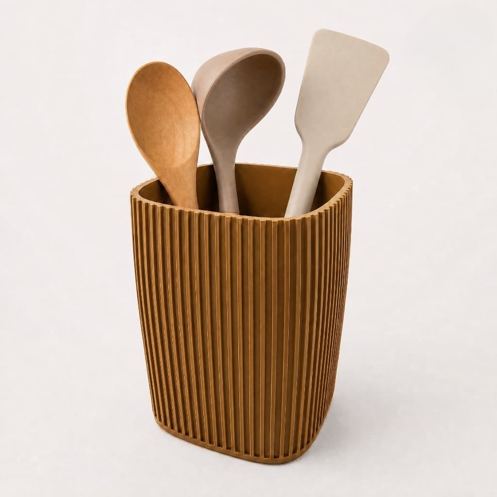 Suporte de Utensílios de Cozinha Quadrado Organizador para Talheres e Acessórios