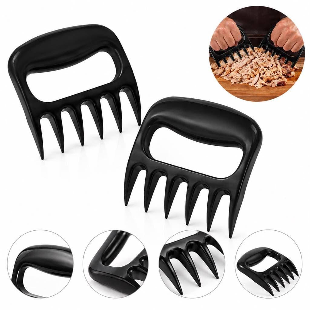 Kit 2 Garras De Urso Desfiador De Carne Churrasco Frango Costela Garra De Urso Kit 2 Desfiador Carne Frango Porco Churra
