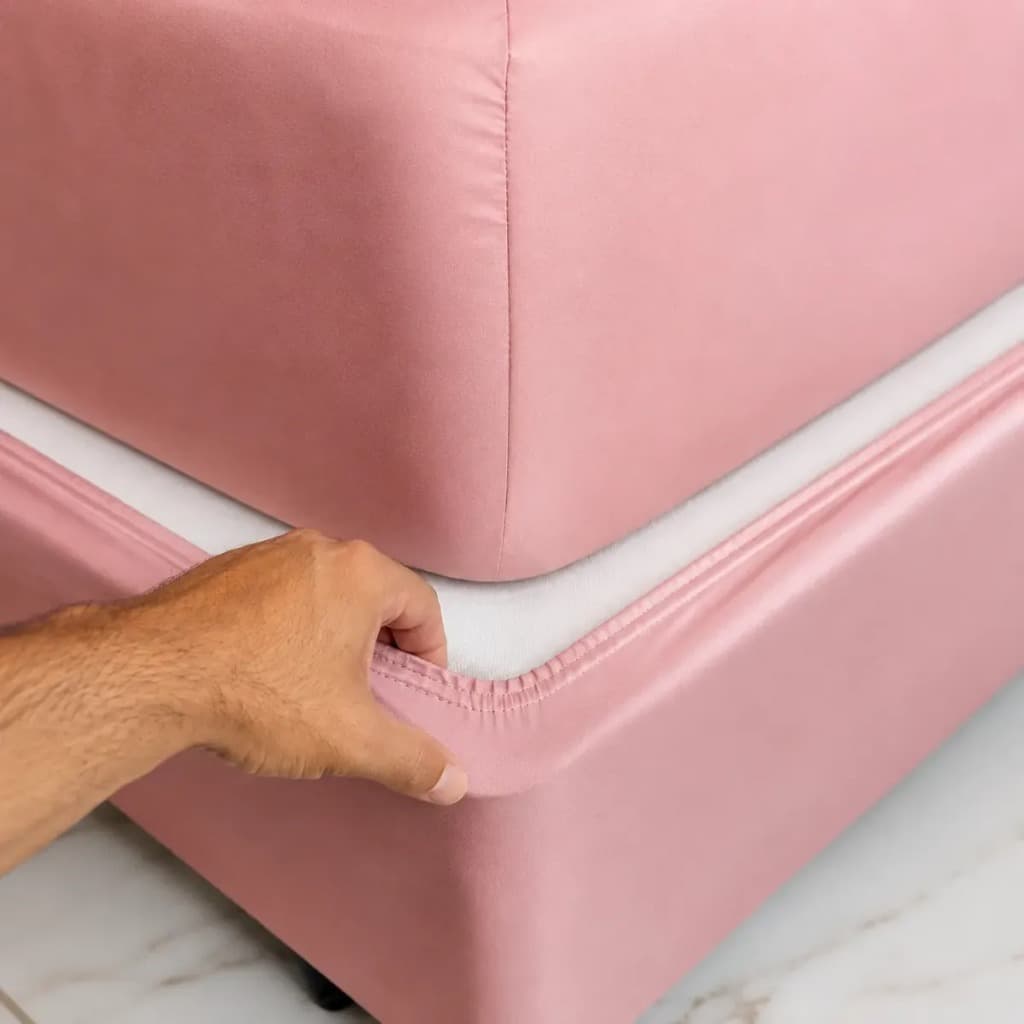 LANÇAMENTO | Saia Box Micropercal Casal Premium Elástico Duplo Total 1un