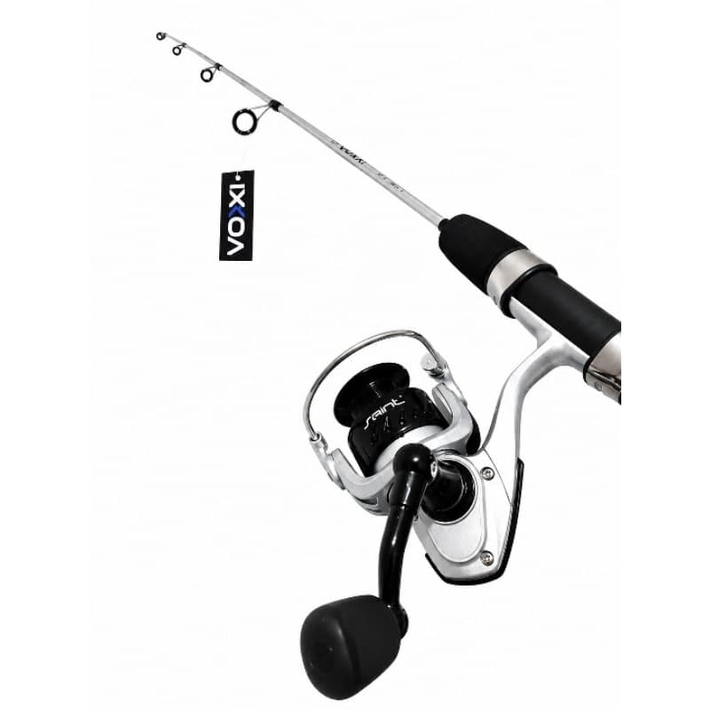 Kit Pesca Leve Vara Voxxi Saint 1,05m 6-14lbs + Molinete Marine Sports ou Saint