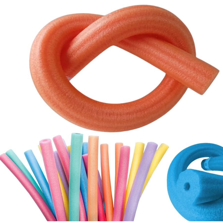 Boia Espaguete Macarrão Com Furo 1,65m x 65 mm Flutuador Piscina Cores sortidas