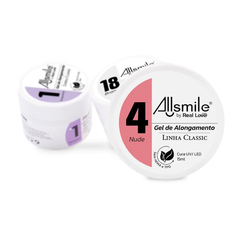 Gel de Modelagem para Unhas Sculping Gel UV&Led - 15 ml - Linha ALLSMILE Real Love M