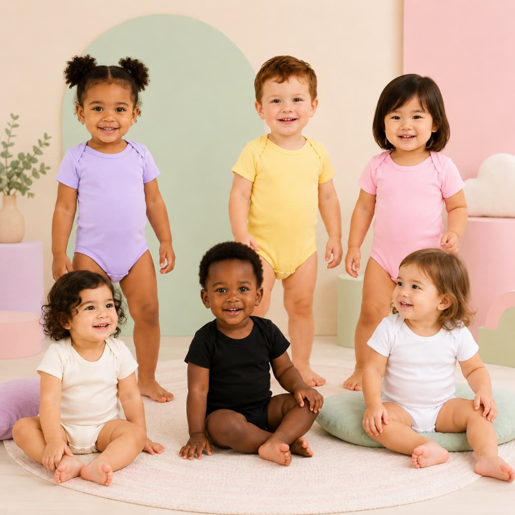 BODY MANGA CURTA TAM P AO 3 ESTAMPA LISA CONFORT脕VEL BEBE INFANTIL VER脙O