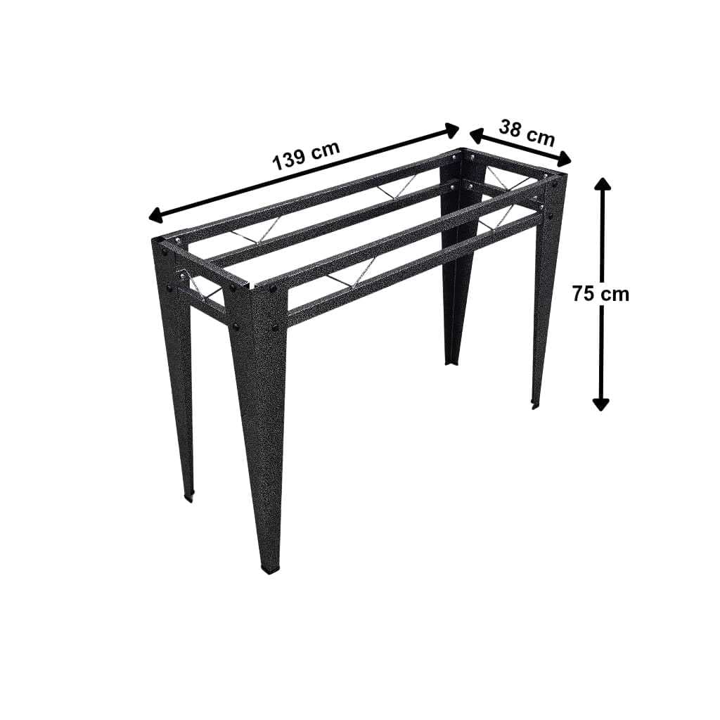 Base Pés de Aparador em Metal Aço para Tampos de 1.50 x 0,40 - Firenze