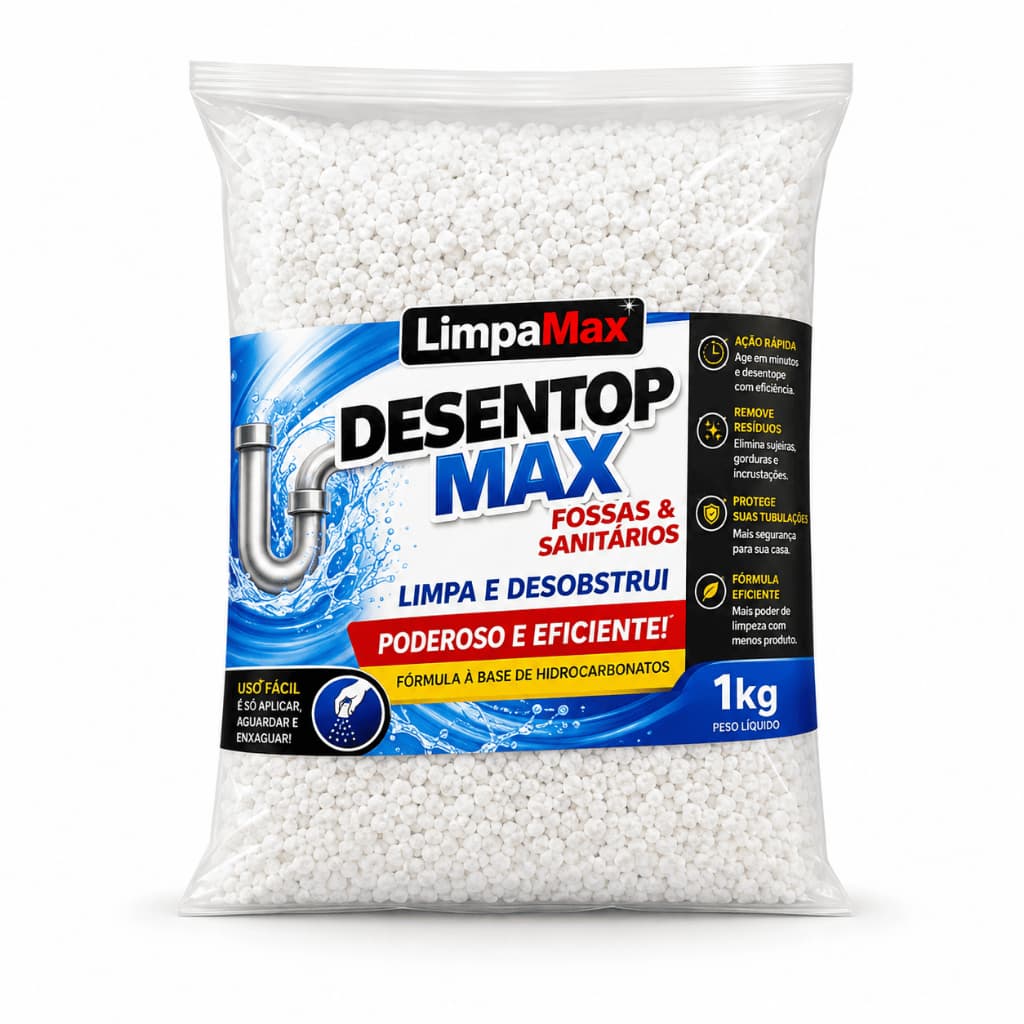 Desentupidor Eficaz & Eficiente Desentope Pias, Ralos, Vasos e Canos 100g 250g 500g 1kg