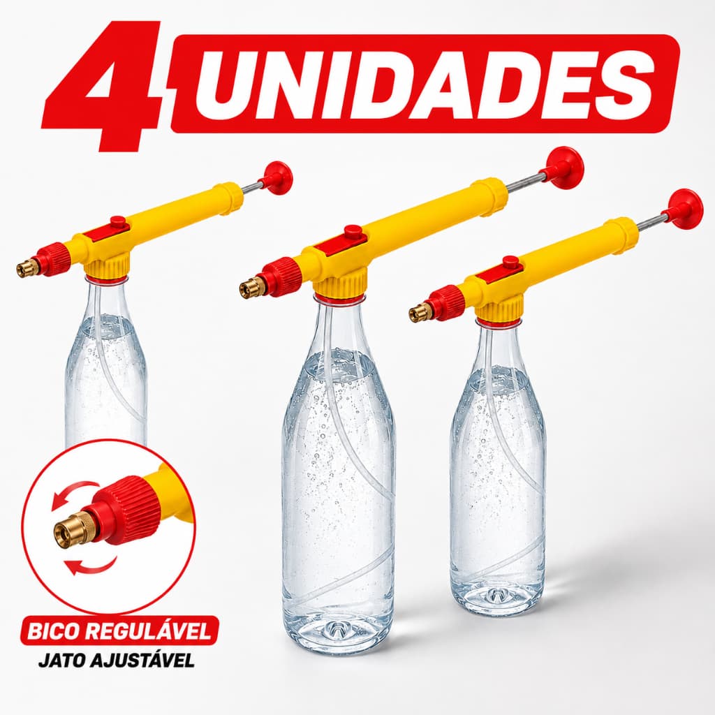 Kit Pulverizador De Garra Pet Borrifador Manual Adaptador Spray de Jardim Irrigação Planta Carro