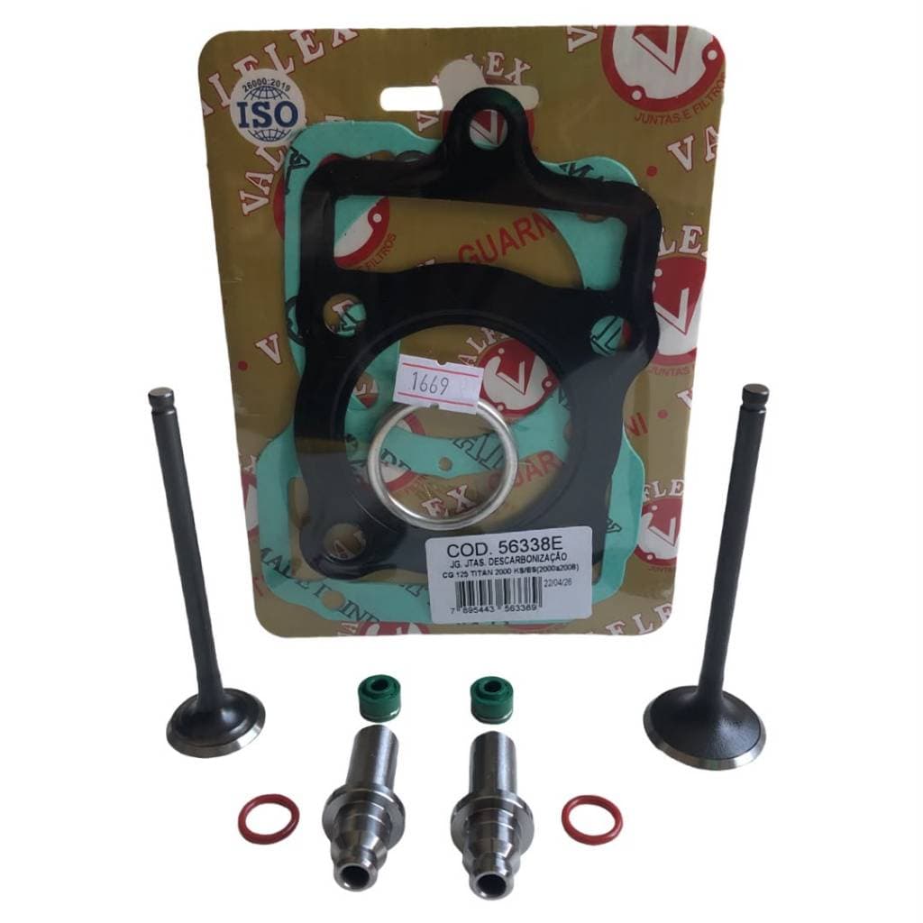 Jg Junta Kit A + Válvulas + Guias + Retentores Titan 00/08